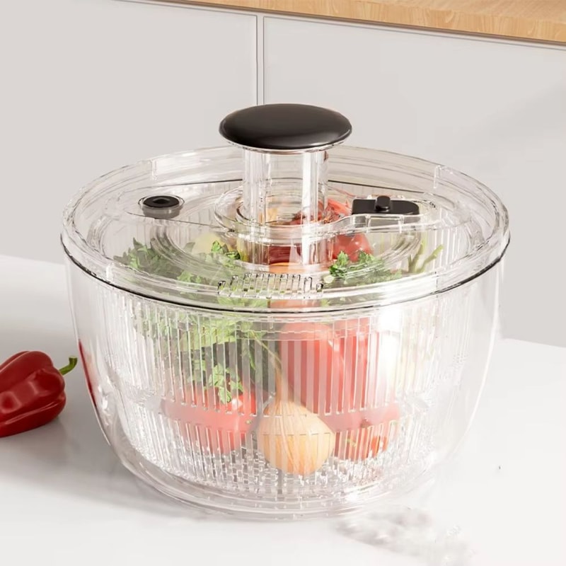 Good Grips Glass Salad Spinner EasytoUse Salad Spinner Durable Glass Salad Spinner Quick And Effici 2