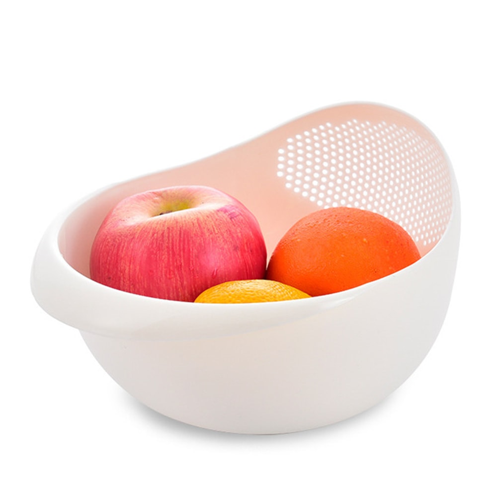 Rice Sieve Plastic Colander Kitchen Drain Basket With Handles Rice Bowl Strainer Strainer Basket Si 2