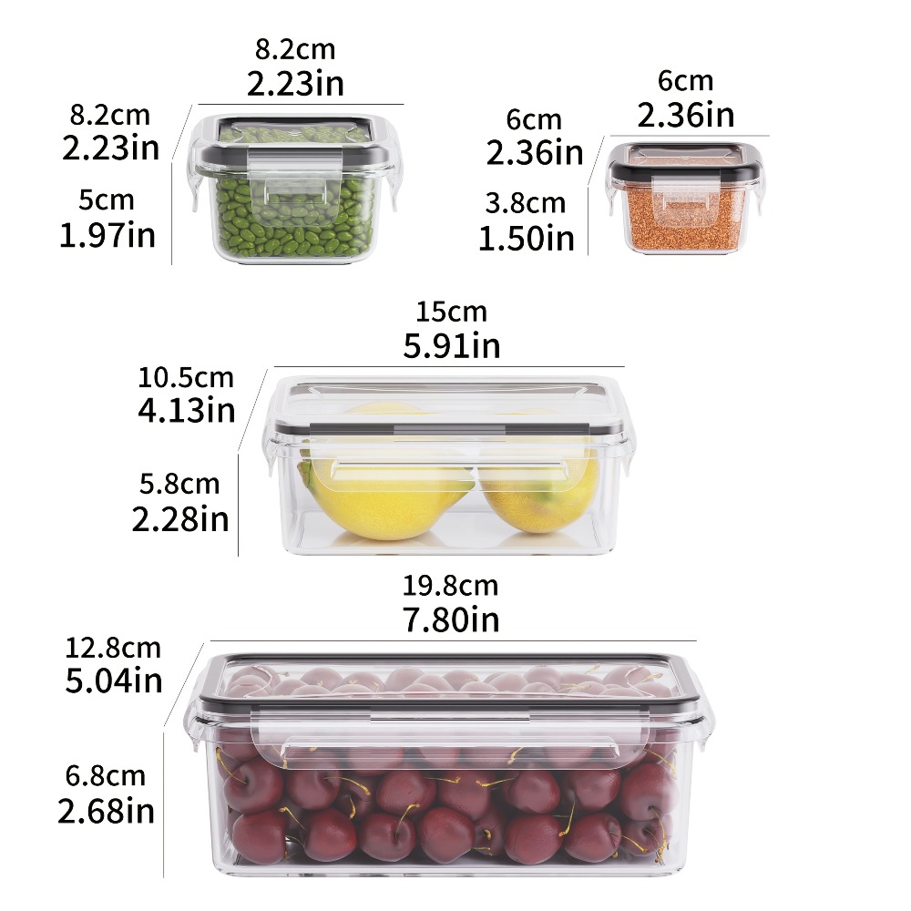 FreshLock BPA Free Airtight Food Storage Container Set with Locking Lids for Pantry, Fridge & Meal Prep