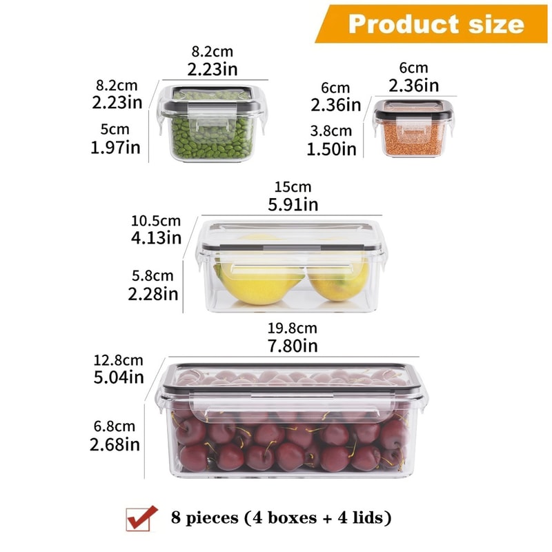 FreshLock BPA Free Airtight Food Storage Container Set with Locking Lids for Pantry, Fridge & Meal Prep