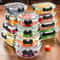 Glass Meal Prep Containers Set 12pcs Airtight Bento Food Storage Boxes