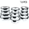 Glass Meal Prep Containers Set 12pcs Airtight Bento Food Storage Boxes
