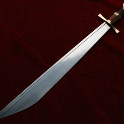 custom handmade d2 tool  steel Viking sword personalized  sword art sword hand croft  sword with leather sheath