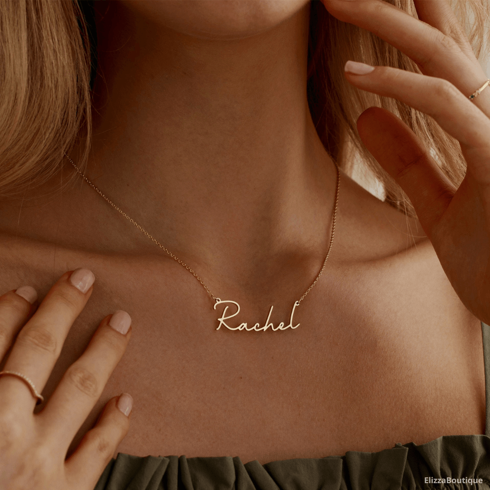 18K Gold Plated Name Necklace Personalized Name Necklace Gift For Her 1