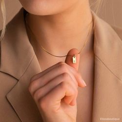 initial letter necklace, 14k gold plated necklace, personalized initials necklace, custom jewelry, gift for her