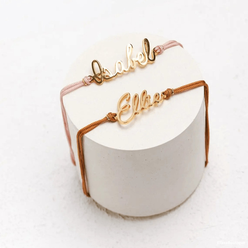 Personalized Name Bracelet With Adjustable Length 2