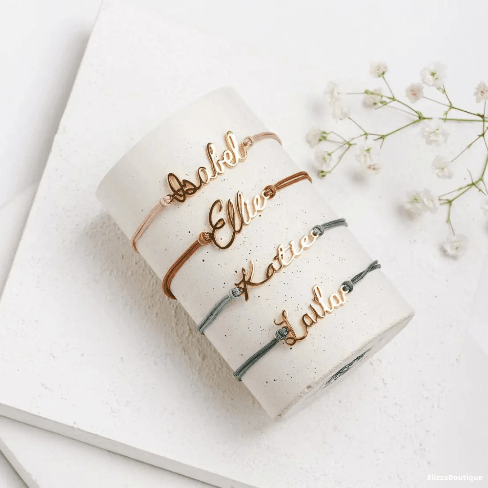 Personalized Name Bracelet With Adjustable Length Perfect Gift For Her 1