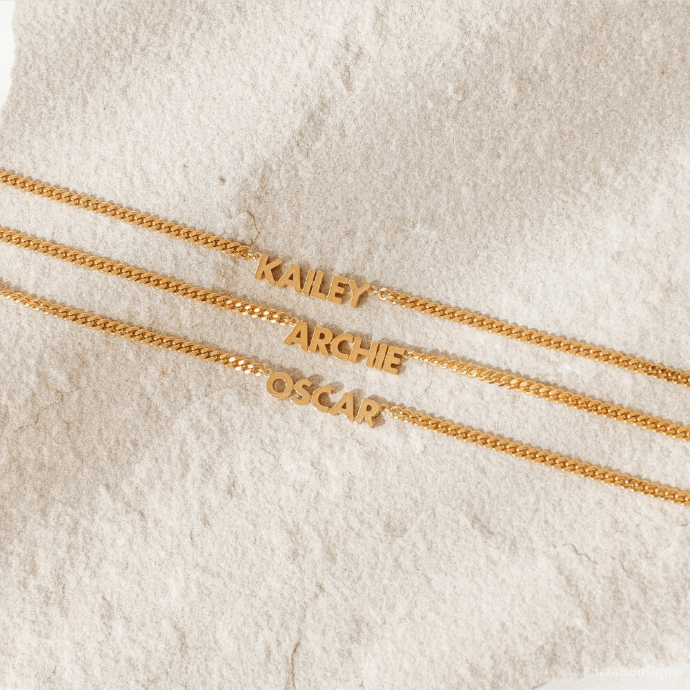 Custom Name Necklace With Curb Chain  Dainty Personalized Name Necklace  Personalized Jewelry Gift 7