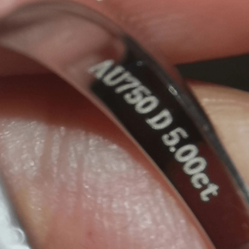 Moissanite Diamond Engagement Ring  20 To 50 Carats D VVS1  18k White Gold 1235ct  With Custom Name 6