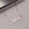 Silver Name Necklace Personalized Name Necklace Gift For Her 0