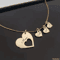 Heart Necklace With Personalized Names For Women 18k Gold Plated 925 Sterling Silver Gift For He 0