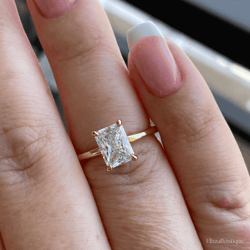 rectangle radiant cut engagement ring wedding band for women, promise ring, eternity ring, fine jewelry, gift