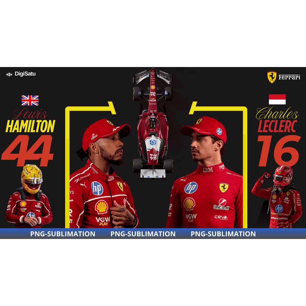 Lewis Hamilton AndCharles Leclerc Scuderia Ferrari Wallpaper 0