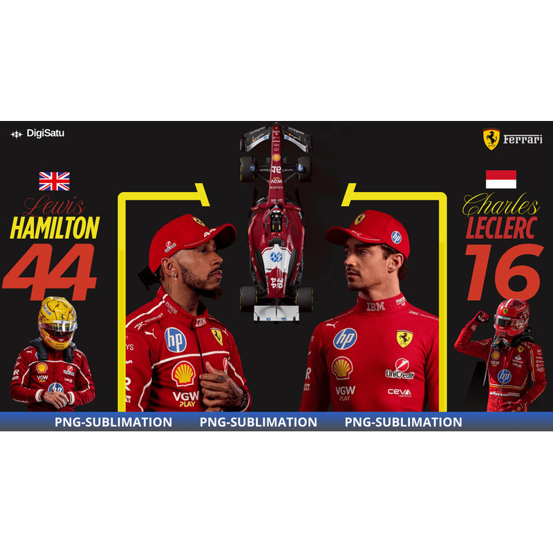 Lewis Hamilton AndCharles Leclerc Scuderia Ferrari Wallpaper 0
