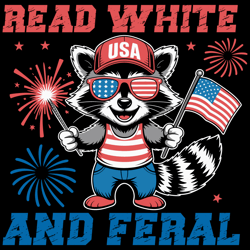 funny raccoon 4th of july patriotic cute red white