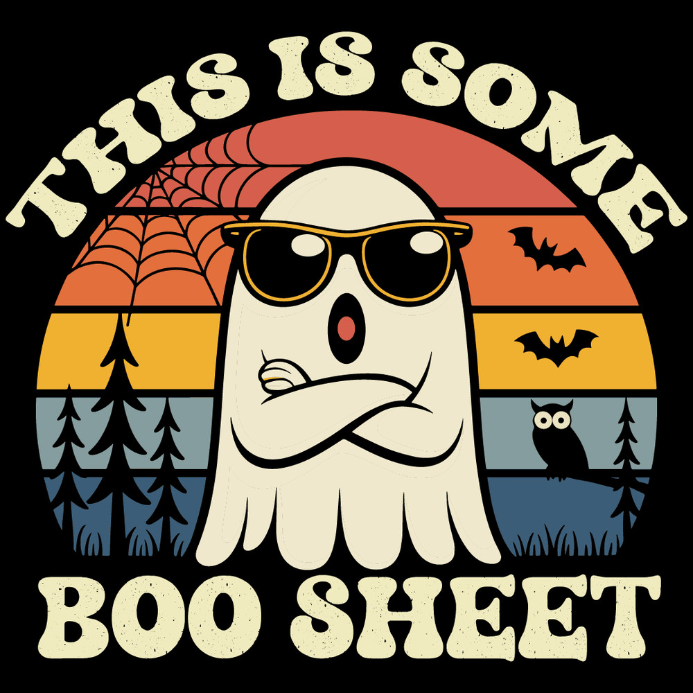 This Is Some Boo Sheet Ghost Retro Funny Halloween 0