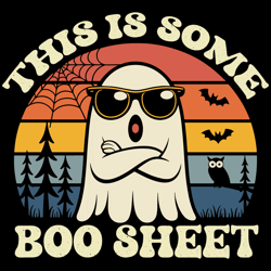 this is some boo sheet ghost retro funny halloween