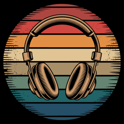 music lover producer dj gifts funny retro headphones