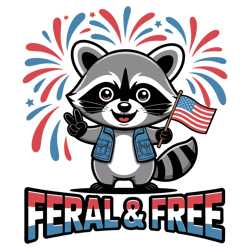 feral & free raccoon