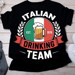 italian drinking team funny italy flag beer party gift idea