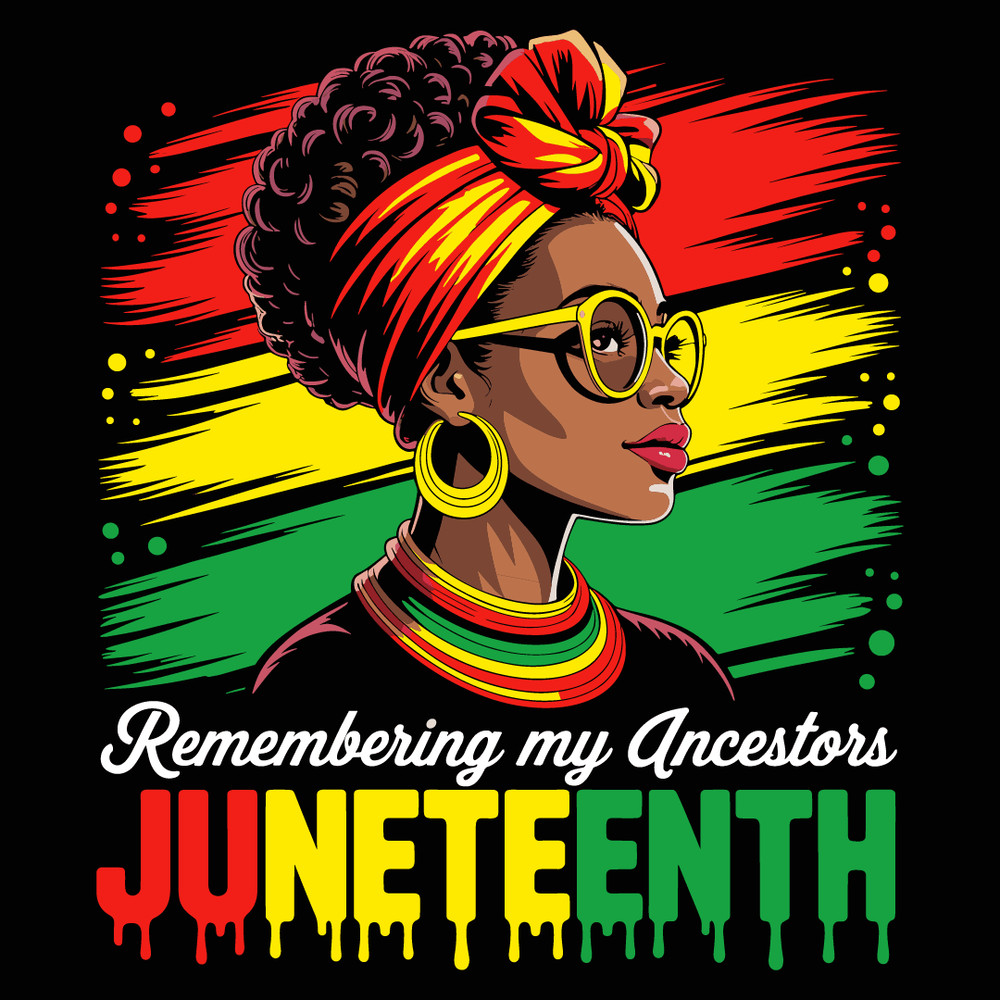 Black Women Juneteenth Tshirt Remembering My Ancestors 0