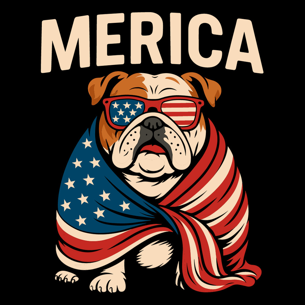 Merica Bulldog Sunglasses 0