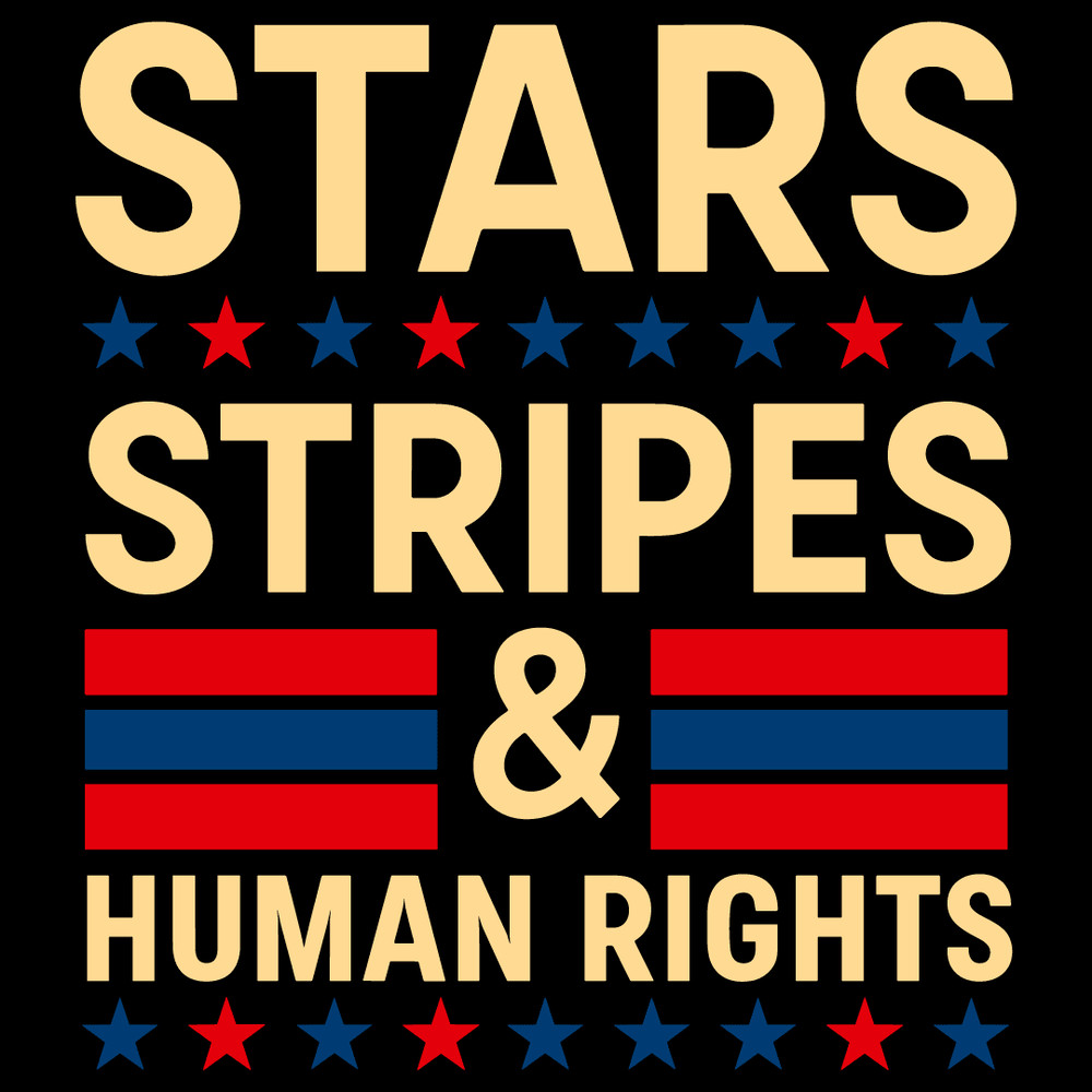 Stars Stripes And Human Rights Vintage July 4th 0