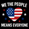 Womens We The People Means Everyone American Flag Equal Rights Gift VNeck 0