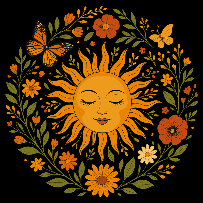 Boho Spiritual Sun 0