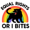 Comfort Colors Equal Rights Or I Bites Rainbow Cat 0