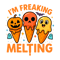 Im Freaking Melting Funny Halloween Ice Cream Joke 0