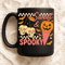 Sweet And Spooky Halloween Pumpkin Ice Cream Skull Cherries Bats Cute Retro Design 2