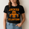 Jacked O Lantern Funny Muscular Pumpkin Weightlifting Halloween Gym Fitness Workout Design 1