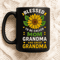 Blessed To Be Called Mom Grandma And Great Grandma Sunflower Family Generations Gift Design 2