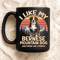 I Like My Bernese Mountain Dog Funny Pet Design With Sunset Mountains And Forest Humor Style 2