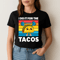 I Do It For The Tacos Funny Workout Gym Design With Cute Kawaii Taco Lifting Weights Retro Style Fo 1