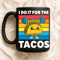 I Do It For The Tacos Funny Workout Gym Design With Cute Kawaii Taco Lifting Weights Retro Style Fo 2