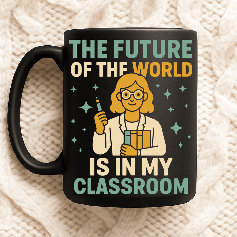 The Future Of The World Is In My Classroom Teacher Design With Books Pen And Inspirational Educatio 2
