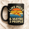 I Like Pizza And Maybe 3 People Funny Food Lover Design With Retro Sunset Style And Pizza Slice Wit 2