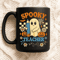 Spooky Teacher Cute Ghost Holding Pencil With Pumpkins Flowers Spiderweb And Bats Funny Halloween C 2