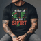 Im Not An Elf Im Just Short Funny Christmas Holiday Humor Santa Hat Lights Festive Design 3