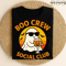 Boo Crew Social Club Funny Ghost Halloween Drinking Party Retro Sunset Bats Jack O Lantern Glass De 0