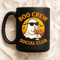 Boo Crew Social Club Funny Ghost Halloween Drinking Party Retro Sunset Bats Jack O Lantern Glass De 2