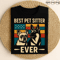 Best Pet Sitter Ever Retro Vintage Dog Lover Design With American Flag French Bulldog And German Sh 0