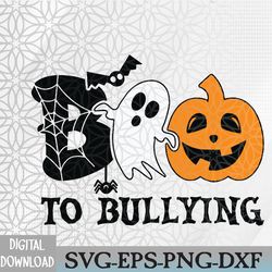 boo to bullying orange anti bullying unity day halloween svg, eps, png, dxf, digital download
