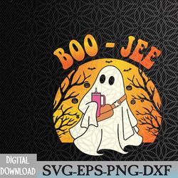 spooky season cute ghost halloween costume boujee boo-jee svg, eps, png, dxf, digital download