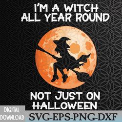 i'm a witch costume halloween svg, eps, png, dxf, digital download
