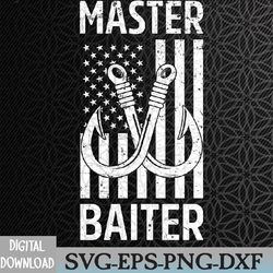 patriotic master baiter fishing fisherman flag american usa svg, eps, png, dxf, digital download