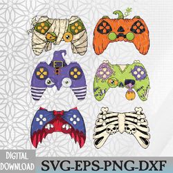 funny gaming controllers halloween gamer svg, eps, png, dxf, digital download