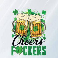 cheers beer glasses irish drinking team saint patrick's day png, cheers beer png, png, sublimation design